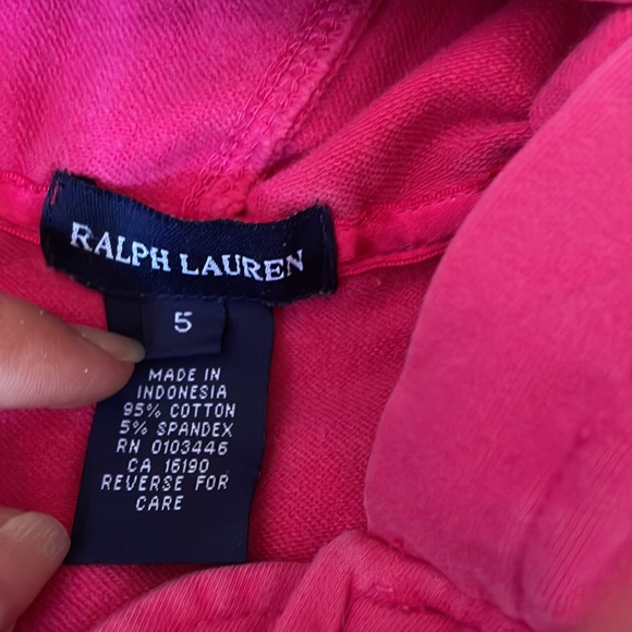 Ralph Lauren Girls Size 5 Jogger Hoody Set - Picture 6 of 6